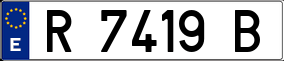 Trailer License Plate